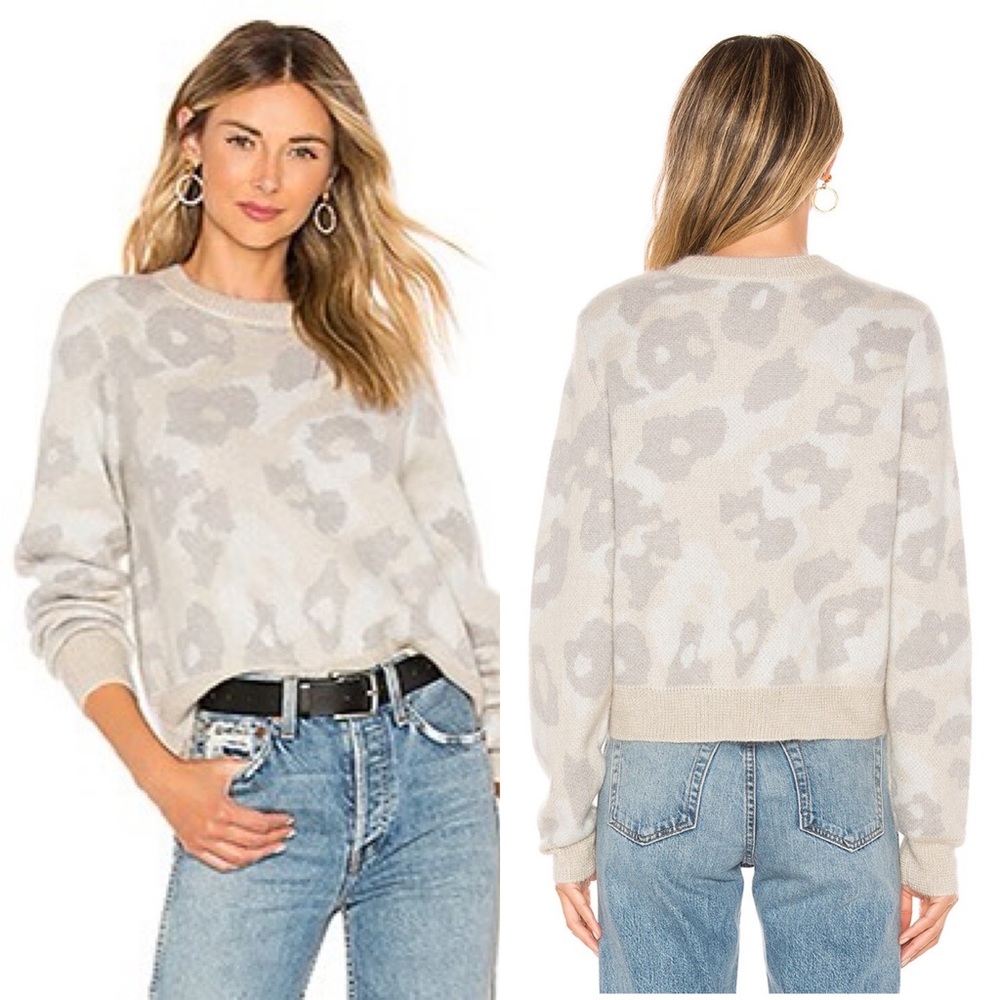 Rag & Bone : XS Mink Leopard Crew NEVER WORN